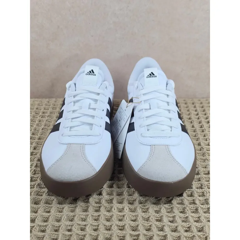Adidas VL Court 3.0 Men’s 8 White Black Gum – Brand New